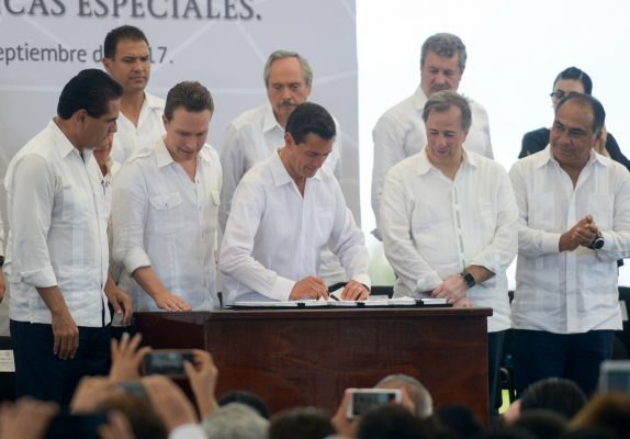 Primera Declaratoria Presidencial de Zonas Económicas Especiales e inauguración del Agroparque Sur-Sureste Chiapas. Foto/@EnriquePN