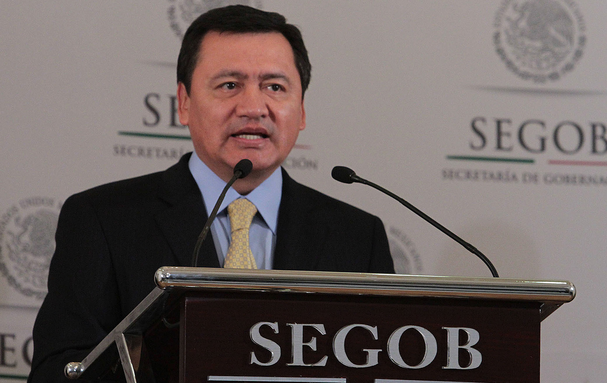 Miguel Ángel Osorio Chong, secretario de Gobernación, dará seguimiento al programa de reconstrucción. Foto: Telenews