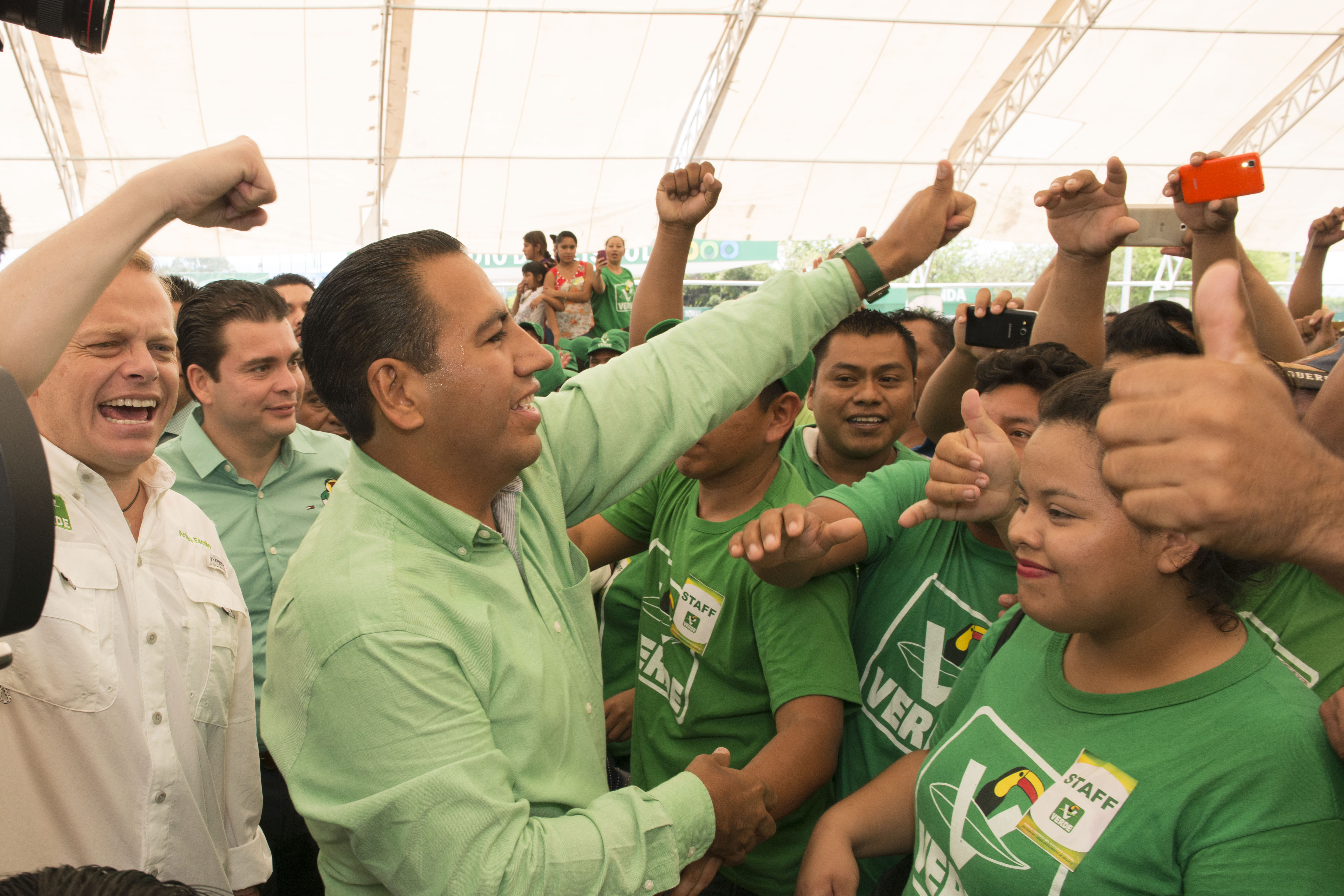 Eduardo Ramírez Aguilar, presidente del partido Verde en Chiapas.