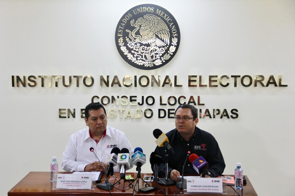 IEPC e INE listos para jornada electoral del domingo expresochiapas