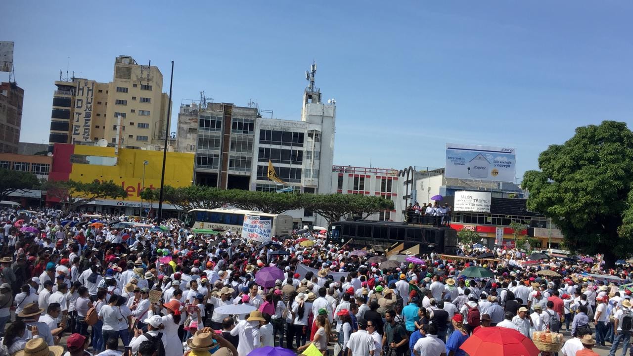 Miles marchan contra la represión en Chiapas expresochiapas