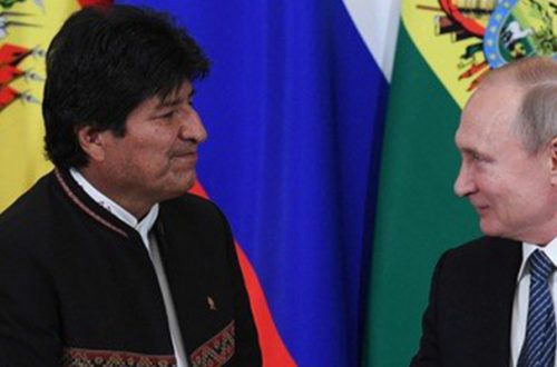 El presidente ruso Vladimir Putin recibió a su par boliviano Evo Morales en el Kremlin, en Moscú. Foto/Afp