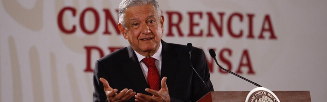 El Presidente de Mexico Andrés Manuel López Obrador, durante la conferencia matutina en el salón Tesorería de Palacio Nacional, en la Cuidad de Mexico, en su conferencia de hoy. Foto Cristina Rodríguez/ La Jornada