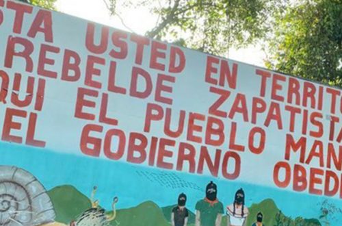 En julio pasado, el presidente Andrés Manuel López Obrador arribó a Guadalupe Tepeyac, que fue la base principal del movimiento zapatista. Foto/Alma Muñoz