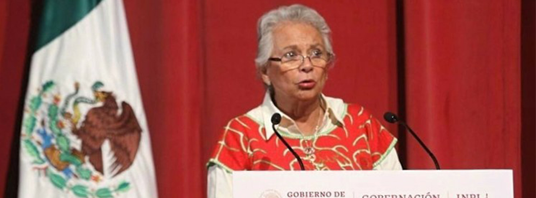 En imagen de archivo, Olga Sánchez Cordero, titular de la Secretaría de Gobernación. Foto María Luisa Severiano