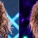 Jennifer Lopez (izq.) en una presentación en el Directv Super Saturday Night en Minneapolis el 3 de febrero de 2018. Shakira (der.) en el Madison Square Garden en Nueva York el 10 de agosto de 2018. Foto Michael Zorn (izquierda); Greg Allen / Invision / AP