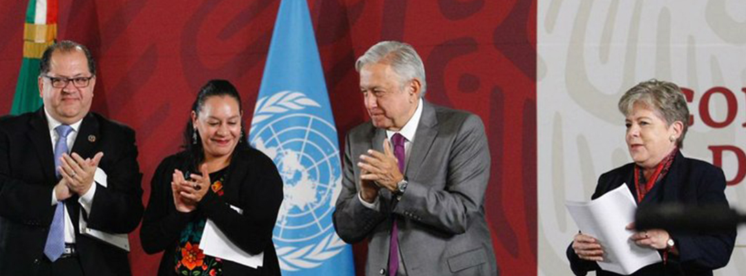 El presidente López Obrador inauguró la Conferencia Regional sobre Desarrollo Social de América Latina y el Caribe, el 1 de octubre de 2019. Foto/Roberto García Ortiz