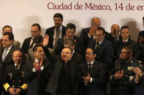 Reunión entre gobernadores y el Gabinete de Seguridad del Gobierno de México. Foto José Antonio López