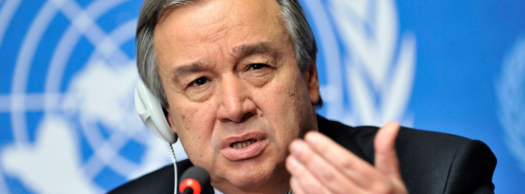 António Guterres, secretario general de la Organización de las Naciones Unidas (ONU).