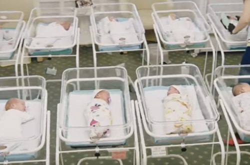 Bebés subrogados en un hotel de la compañia Biotexcom en Ucrania. Pantallazo retomado de Youtube BioTexCom
