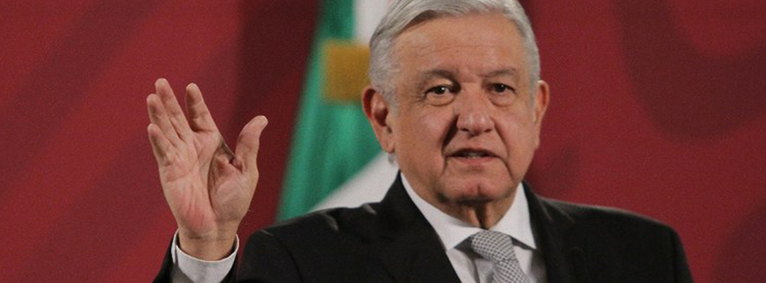 El presidente López Obrador, durante su conferencia de esta mañana de 5 de mayo. Foto Notimex