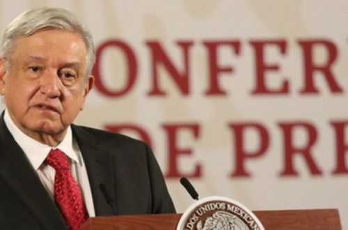 El presidente Andrés Manuel López Obrador durante conferencia de prensa. Foto Cuartoscuro