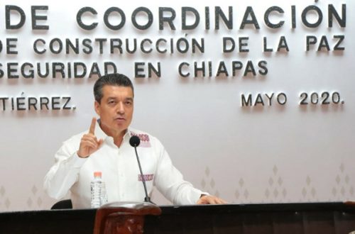 El gobernador Rutilio Escandón hizo un llamado a los municipios para seguir los protocolos para resguardar la seguridad y la salud de los chiapanecos. Foto de Twitter @RutilioEscandon