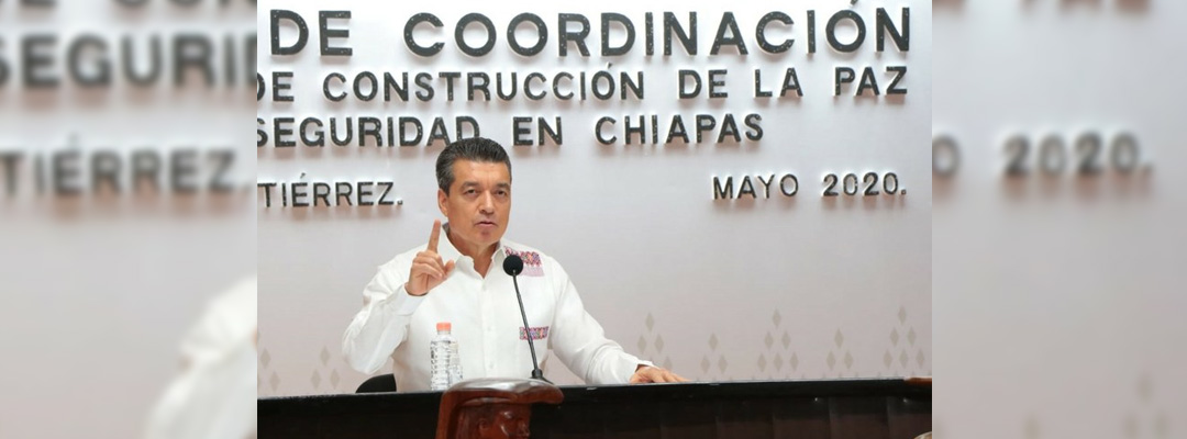 El gobernador Rutilio Escandón hizo un llamado a los municipios para seguir los protocolos para resguardar la seguridad y la salud de los chiapanecos. Foto de Twitter @RutilioEscandon