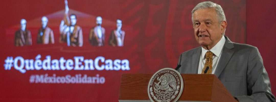 El presidente Andrés Manuel López Obrador durante su conferencia de prensa matutina en Palacio Nacional, el 23 de junio de 2020. Foto Cuartoscuro