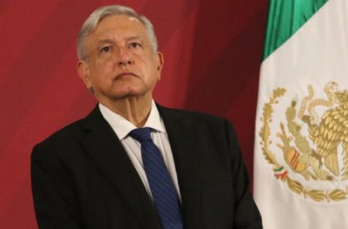 El presidente López Obrador, durante su conferencia de prensa matutina en Palacio Nacional. Foto Cuartoscuro
