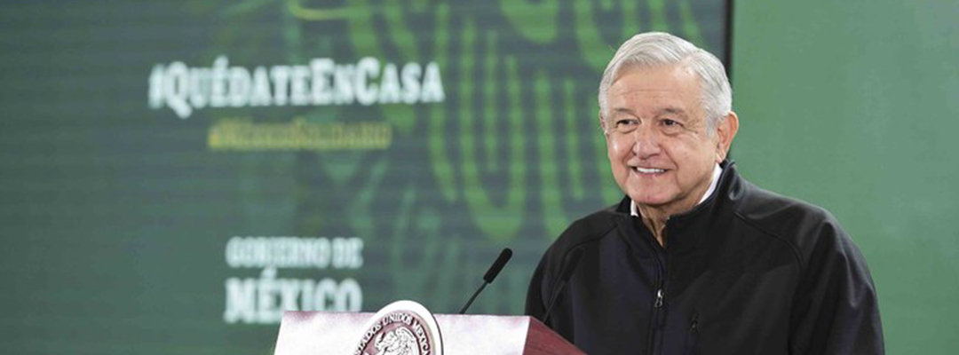 El presidente Andrés Manuel López Obrador durante su conferencia matutina en Oaxaca. Foto Presidencia