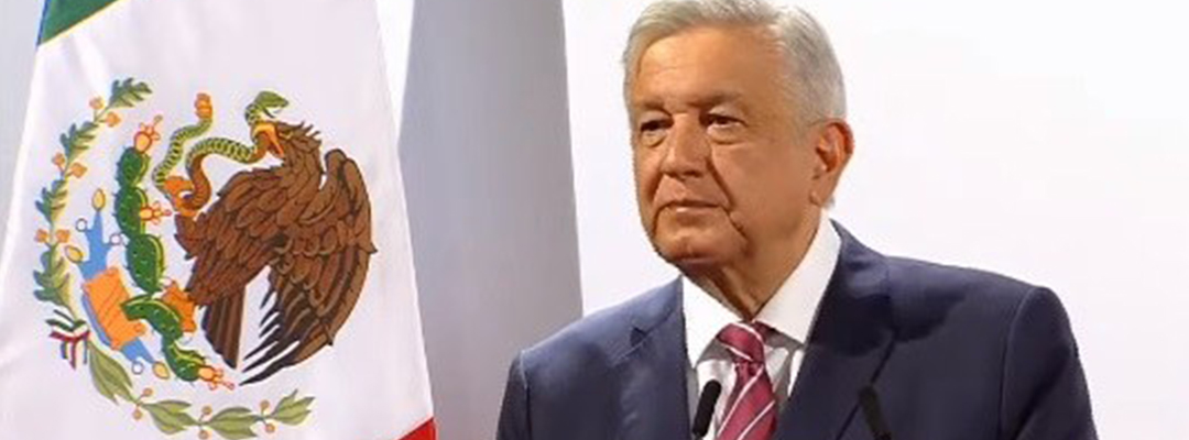 El presidente Andrés Manuel López Obrador durante el informe. Fotograma tomado del video emitido por el Gobierno de México