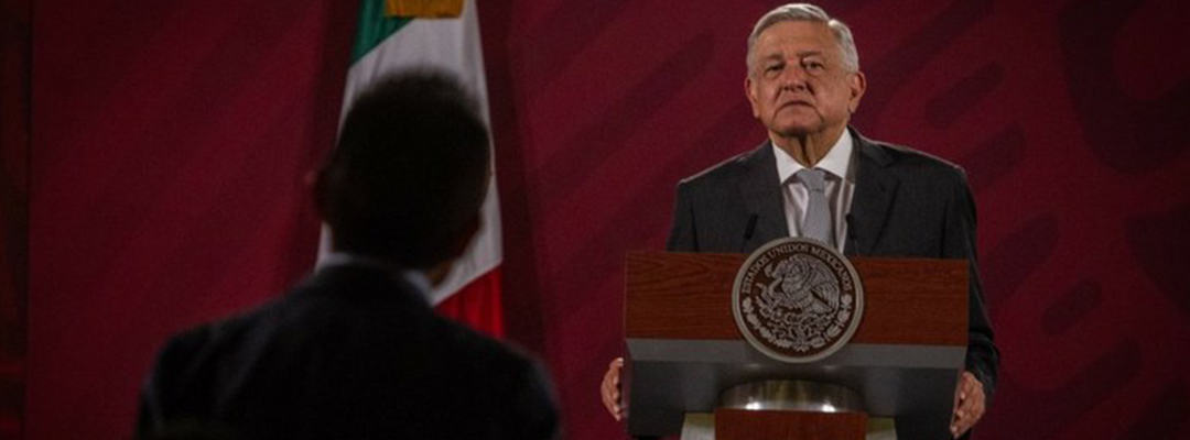 El presidente Andrés Manuel López Obrador en la conferencia matutina en Palacio Nacional. Foto Cuartoscuro.