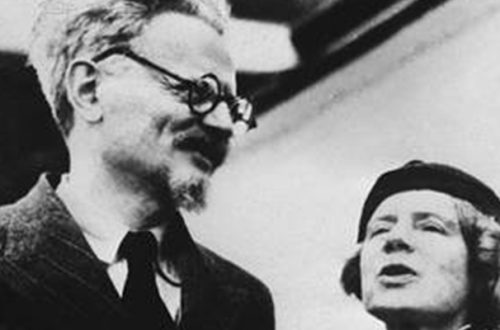 León Trotsky y su esposa, Natalia Sedova, en México, en imagen de 1937. Foto Afp