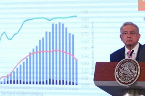 El subsecretario de Salud, Hugo López-Gatell, en la conferencia del presidente Andrés Manuel López Obrador, habla del curso de la pandemia Covid-19. Foto Cuartoscuro