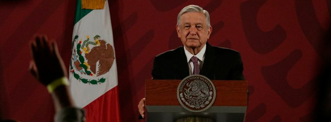 El presidente Andrés Manuel López Obrador durante la conferencia de prensa matutina en Palacio Nacional. Foto Cuartoscuro