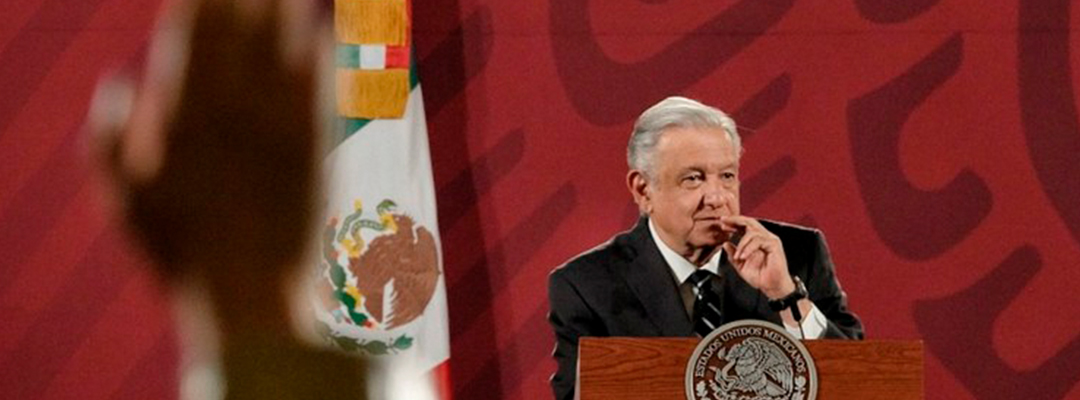 El presidente Andrés Manuel López Obrador durante la conferencia matutina en Palacio Nacional. Foto Cuartoscuro