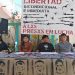En imagen de archivo, el Centro de Derechos Humanos Fray Bartolomé de Las Casas anuncia la huelga de hambre de cuatro presos tzotziles en cárceles de Comitán y San Cristobal. Foto tomada del Twitter de @CdhFrayba