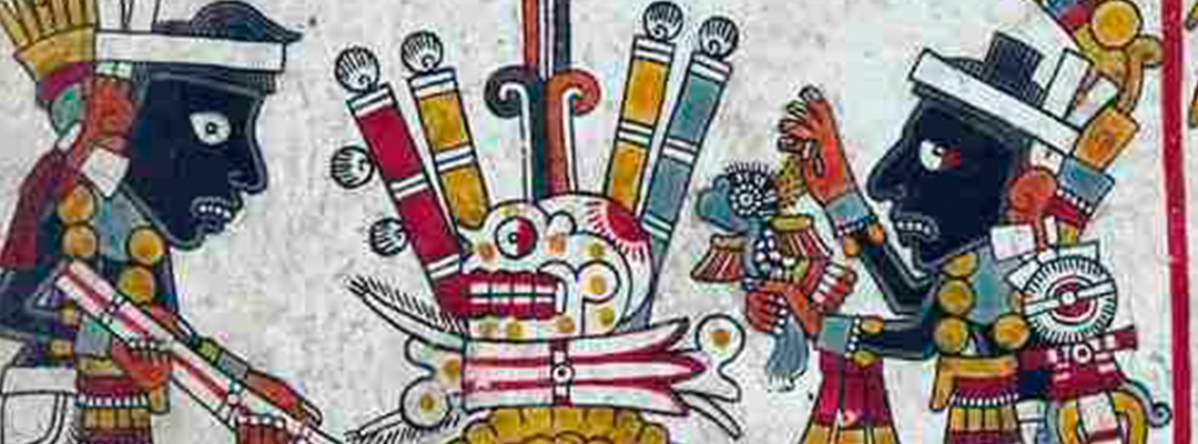 Fragmento del códice Nuttall, perteneciente a la cultura mixteca. Foto cortesía The Trustees of the British Museum