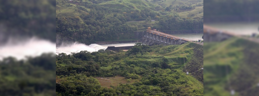 Vista aérea de las instalaciones de la presa Peñitas. Foto Cuartoscuro / Archivo