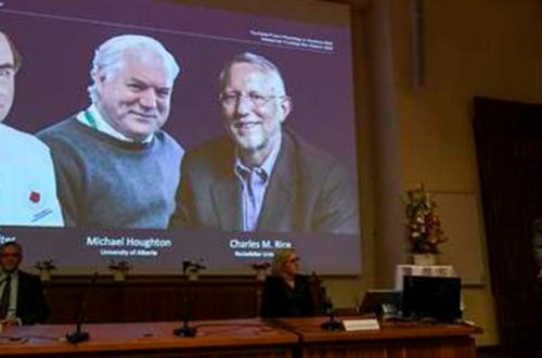 Los estadunidenses Harvey J. Alter y Charles M. Rice, así como el científico británico Michael Houghton ganaron el Nobel de Medicina. Foto Afp