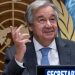 El secretario general de la ONU, Antonio Guterres, pidió la "inmediata inyección" de 15 mil millones de dólares para un fondo mundial que permita comprar y distribuir vacunas contra el Covid-19. Foto Xinhua