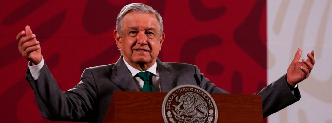 El presidente Andrés Manuel López Obrador durante su conferencia de prensa matutina en Palacio Nacional. Foto Cuartoscuro