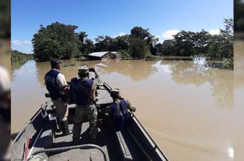 Personal de la Secretaría de Marina Armada de México (Semar) continúa brindando apoyo a la población afectada por las lluvias en los estados de Chiapas y Tabasco. Foto cortesía Semar