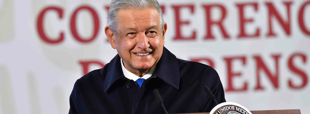 Conferencia matutina de hoy del presidente López Obrador, desde Palacio Nacional. Foto cortesía Presidencia.