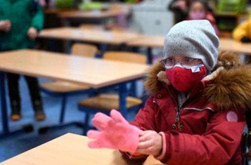En una escuela primaria de Dortmund, en Alemania. Foto Afp
