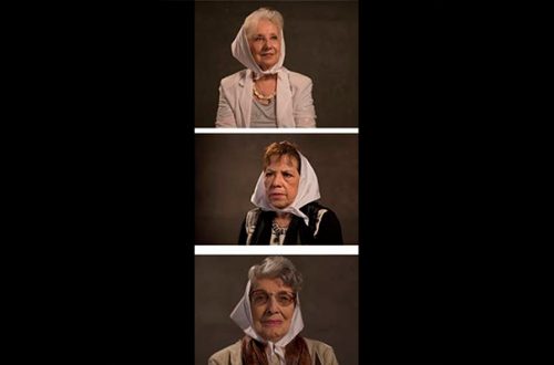 Fotogramas de Estela de Carlotto, Buscarita Roa y Delia Giovanola, quienes dieron su testimonio en la película. Imágenes tomadas del video del canal de Youtube Abuelas, la película.