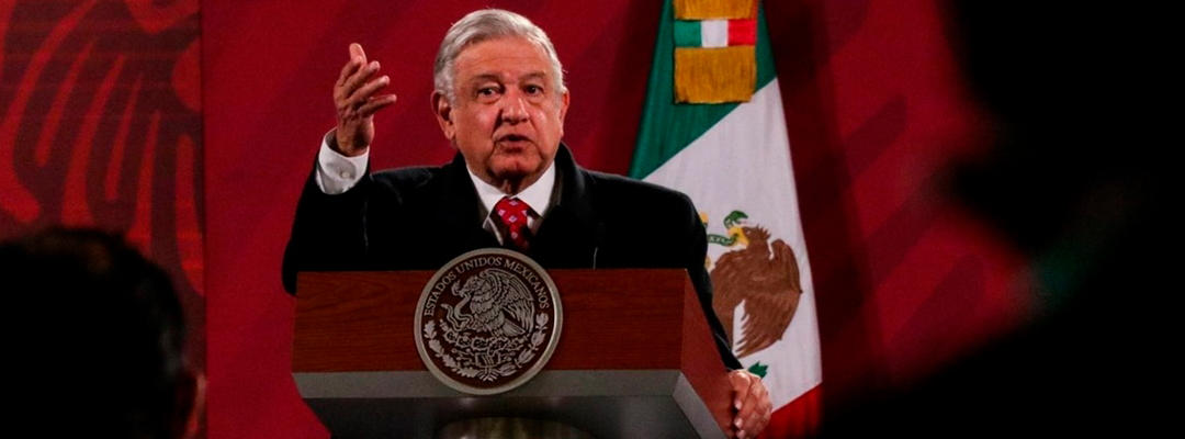 El presidente de México, Andrés Manuel López Obrador, durante su conferencia matutina de hoy en Palacio Nacional, en la Ciudad de México. Foto Cuartoscuro