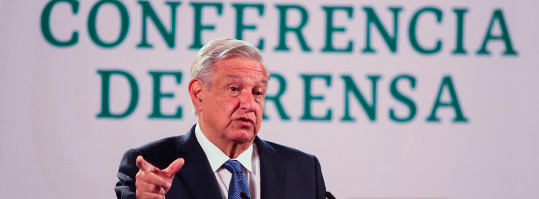 El presidente Andrés Manuel López Obrador durante conferencia de prensa este 26 de febrero de 2021. Foto Cuartoscuro