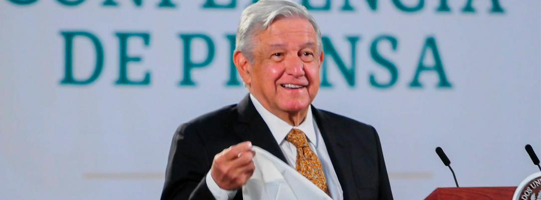 El presiente Andrés Manuel López Obrador durante la conferencia matutina de prensa en Palacio Nacional, el 11 de marzo de 2021. Foto Cuartoscuro