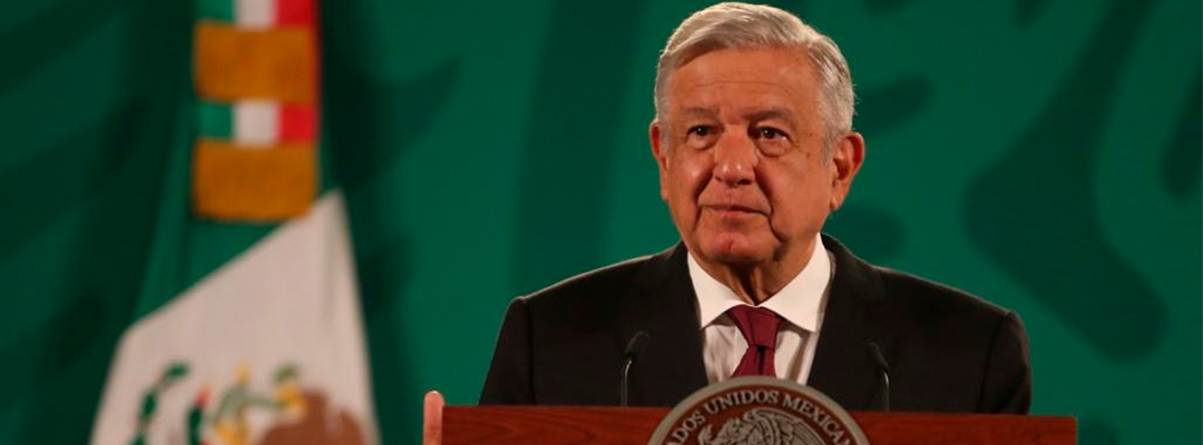 El presidente Andrés Manuel López Obrador en la conferencia matutina en Palacio Nacional, el 21 de abril de 2021. Foto José Antonio López