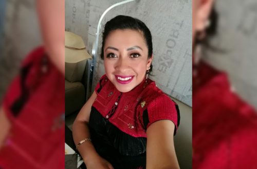 La indígena tzotzil, Patricia Díaz López, candidata del Partido del Trabajo (PT) a la alcaldía de Chamula. Foto La Jornada