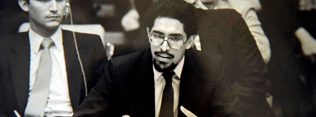 Como guerrillero del Frente Sandinista de Liberación Nacional, Víctor Hugo Tinoco llegó al poder junto con Daniel Ortega en 1979. Fue designado embajador de Nicaragua ante la ONU y en 1981 volvió al país como vicecanciller. Foto Afp / Archivo