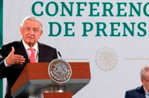 El presidente Andrés Manuel López Obrador durante su conferencia en Palacio Nacional. Foto: Presidencia