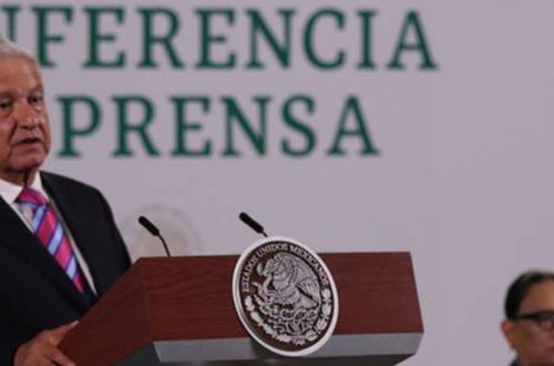 Andrés Manuel López Obrador, presidente de México, en conferencia matutina desde Palacio Nacional. (Cuartoscuro)