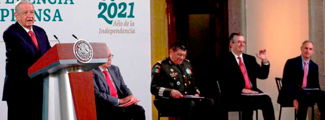 El presidente Andrés Manuel López Obrador durante su conferencia en Palacio Nacional. Foto: Eduardo Jiménez