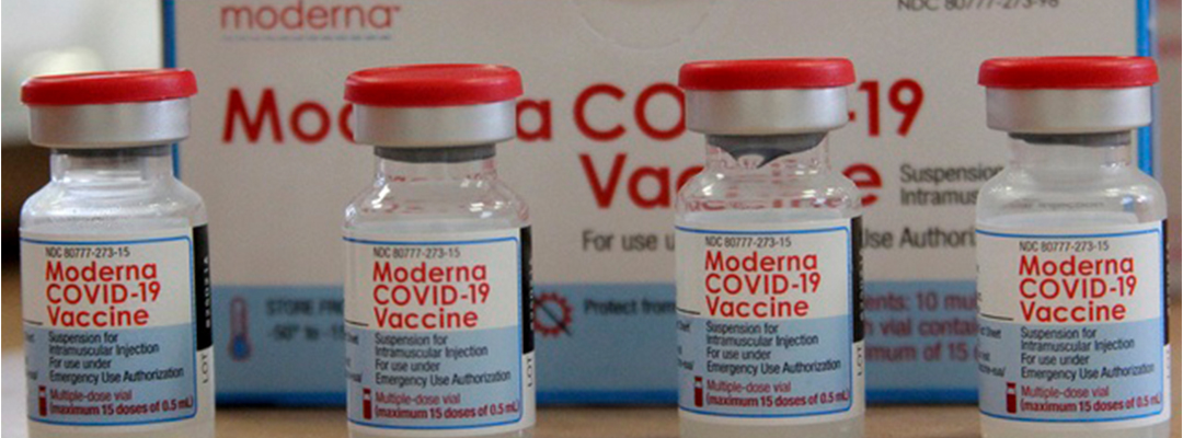 Dosis de la vacuna contra Covid-19 desarrollada por Moderna. Foto Ap