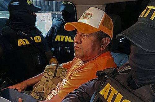 El candidato presidencial, Santos Rodríguez Orellana, señalado de lavado de activos y homicidio fue detenido a menos de un mes de las elecciones presidenciales. Foto Afp
