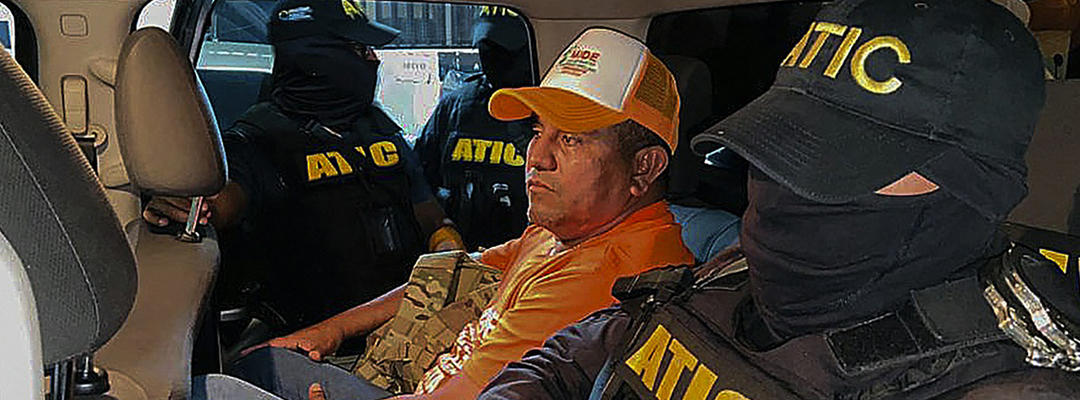 El candidato presidencial, Santos Rodríguez Orellana, señalado de lavado de activos y homicidio fue detenido a menos de un mes de las elecciones presidenciales. Foto Afp