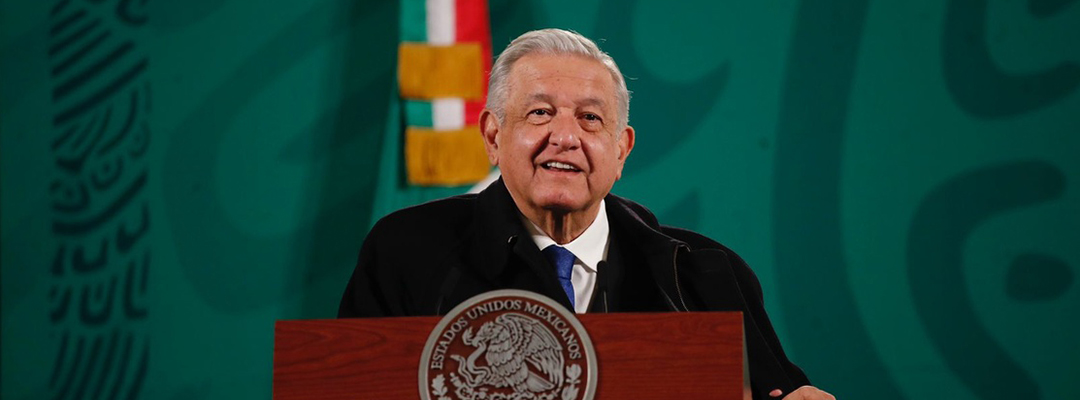 El presidente Andrés Manuel López Obrador durante conferencia de prensa. Foto Cristina Rodríguez
